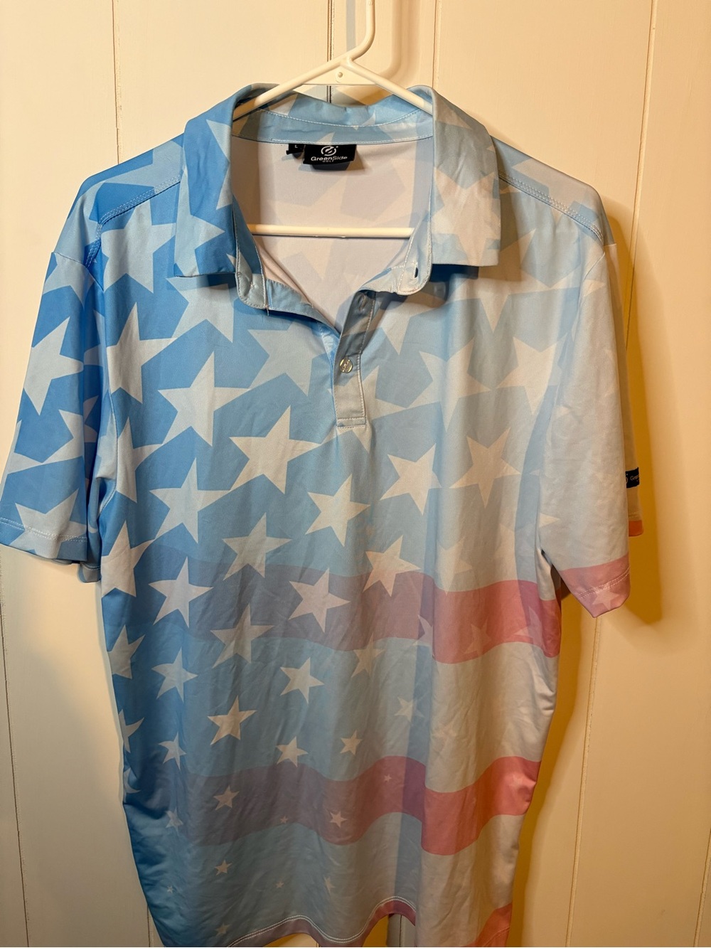 GreenSide Golf American Flag Performance Polo
